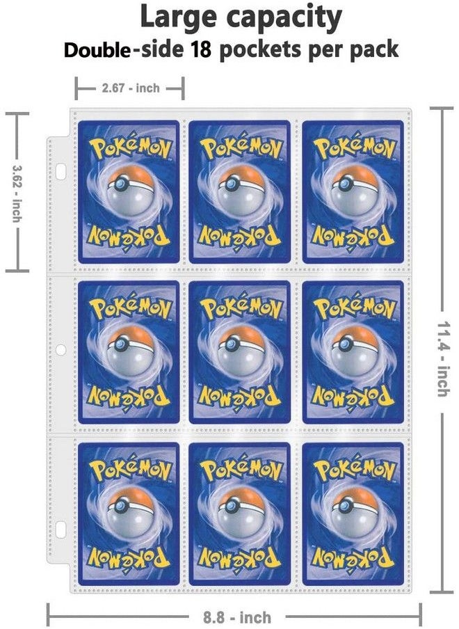 WOT I Trading Card Sleeves 80 Packs 1440 Pockets Baseball Card Sleeves Clear Card Protectors For Binder  - Image 5