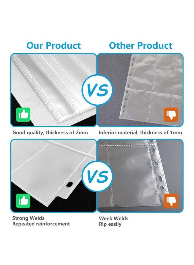 WOT I Trading Card Sleeves 80 Packs 1440 Pockets Baseball Card Sleeves Clear Card Protectors For Binder  - Image 4