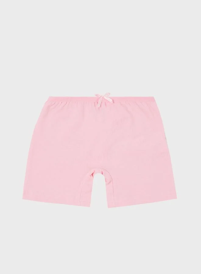 Lela Lela Patterned Stretch Cotton 5-Pack Boxer Girls Boxer 6651008YILDIZ