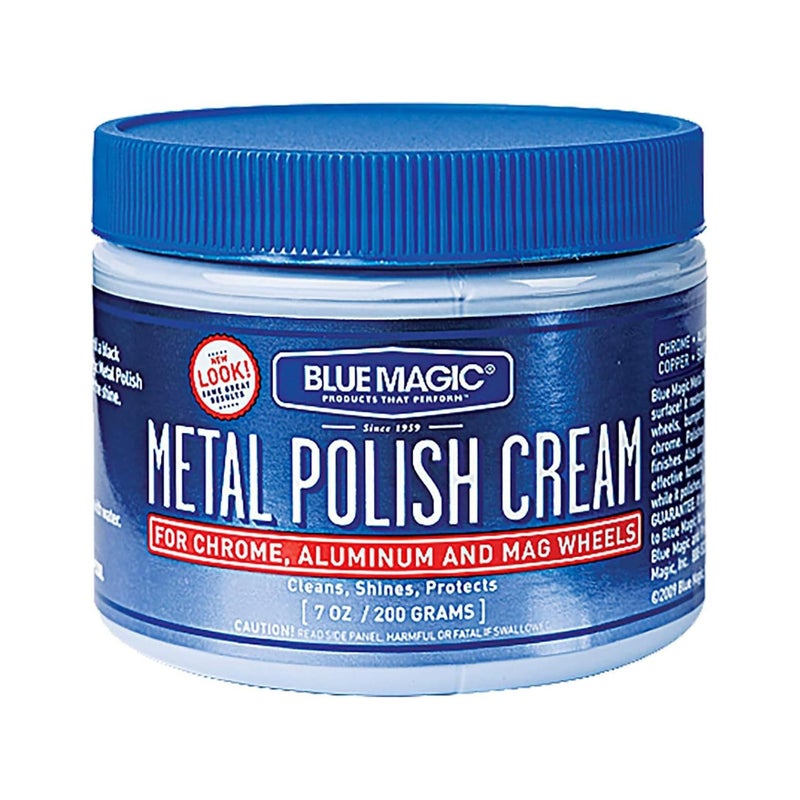Blue Magic 400 Metal Polish Cream Non-Abrasive Tarnish and Oxidation Remover for Chrome, Aluminium, Brass, Copper, Sterling Silver and Stainless Steel, 7 oz., Pack of 1 - Image 1