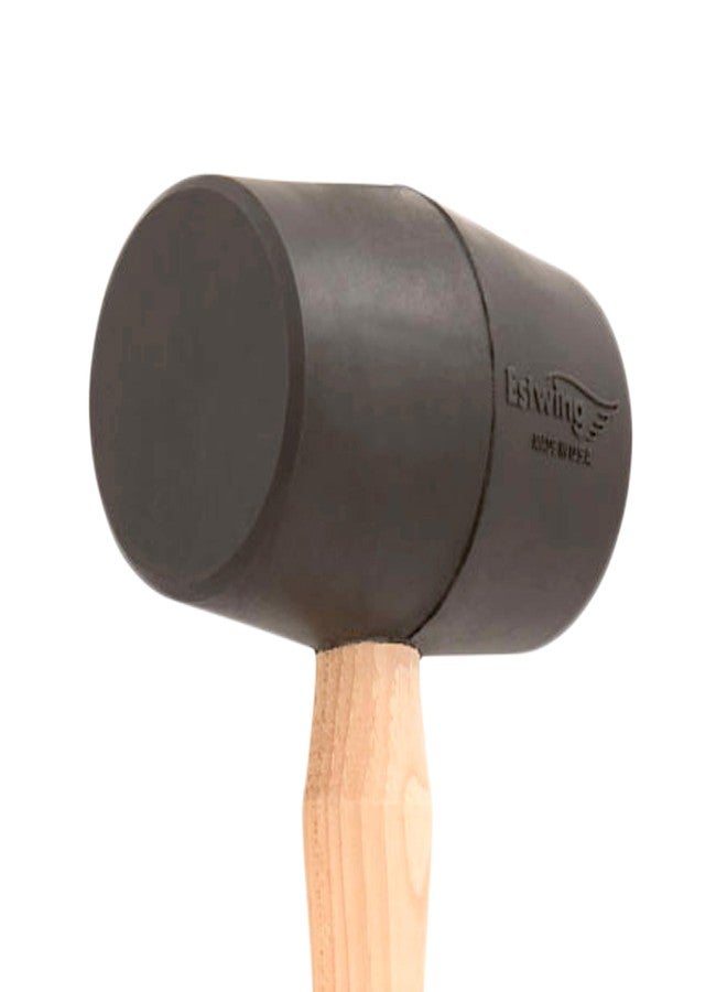 ESTWING Deadhead Rubber Mallet - 12 oz Soft-Face Hammer with Bounce Resistant Head & Hickory Wood Handle - DH-12 - Image 3