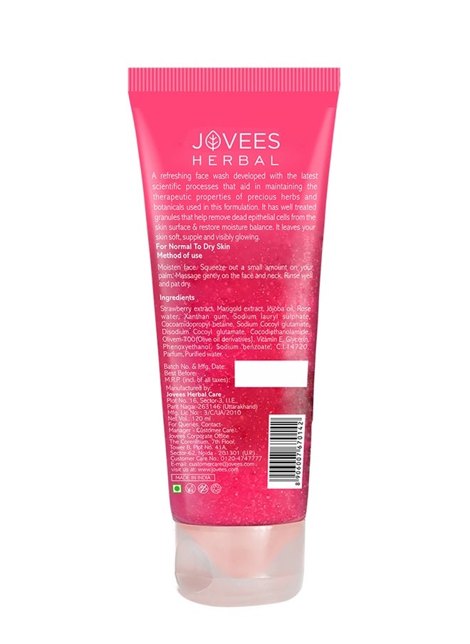 JOVEES HERBAL - Jovees Face Wash Strawberry 120 Ml - Image 1