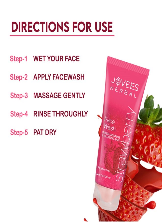JOVEES HERBAL - Jovees Face Wash Strawberry 120 Ml - Image 1