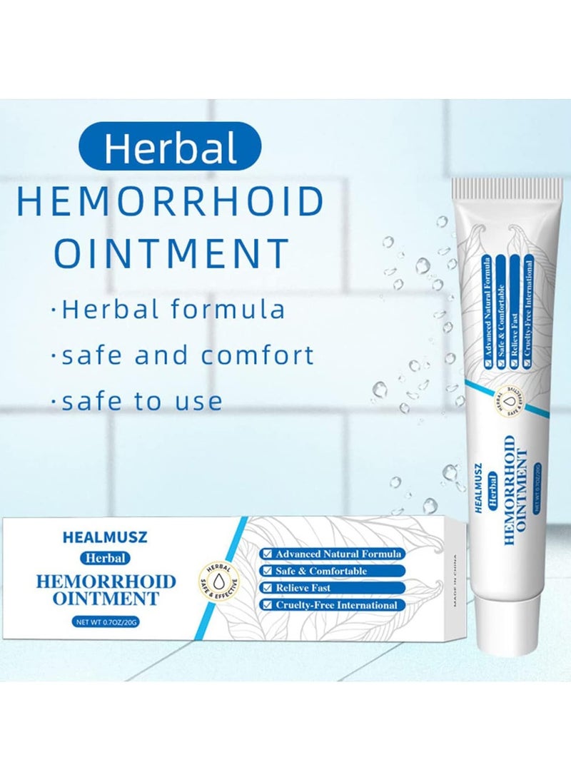 HEALMUSZ - Hemorrhoid Ointment Hemorrhoid Treatment Hemorrhoid and Fissure Ointment Fast Relief Hemorrhoid Cream Healing Formula Fast Acting Treatment Hemorrhoid Symptom Ointment 20g - Image 1