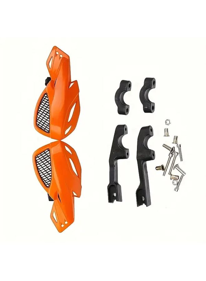 Tangerine Off Road Motorcycle Handlebar Guards Enhanced Ventilation Impact Protection - Image 4