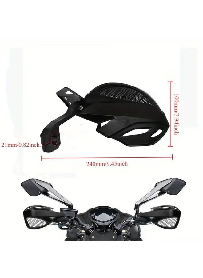 Tangerine Off Road Motorcycle Handlebar Guards Enhanced Ventilation Impact Protection - Image 2