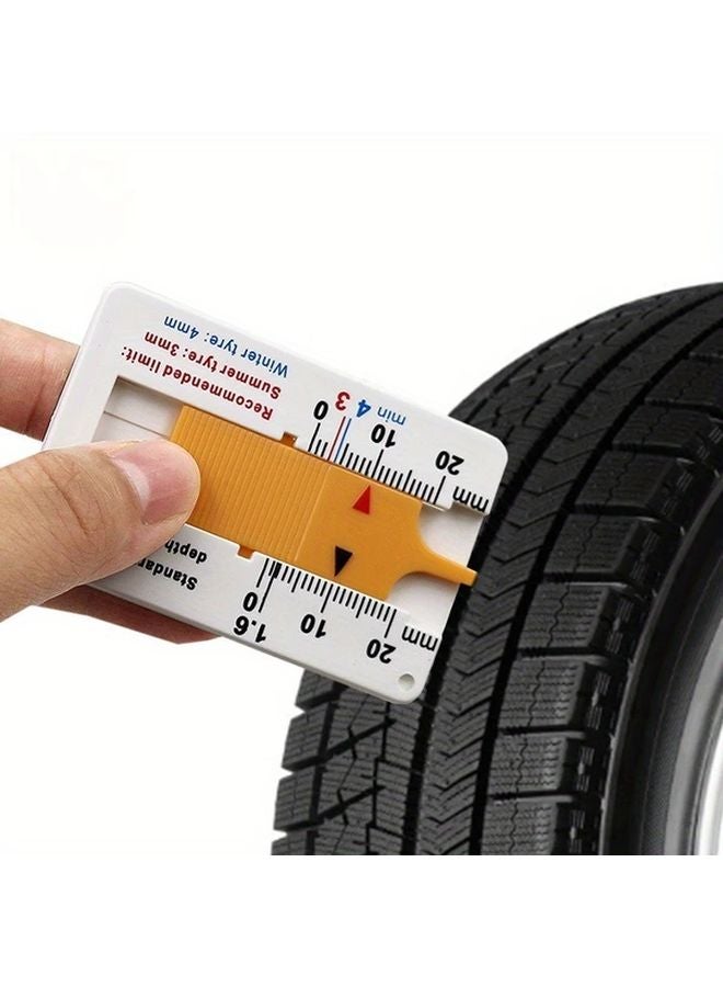 Blue Portable Tire Depth Gauge 0 20mm ABS Vernier Caliper Inch Metric for Car Truck Motorcycle - Image 2
