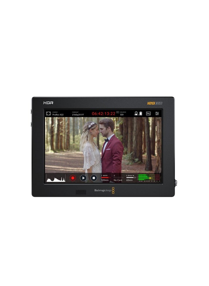 Blackmagic Design Blackmagic Design Video Assist 7” HDR Monitor Recorder – 12G-SDI/HDMI, 4K External Camera Monitor, Touchscreen Display, Dual SD Card Slots, LUT & Scopes  - Image 1