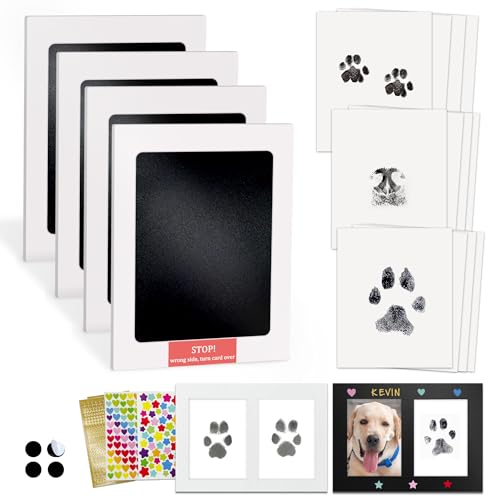 MYPAWLETS Inkless Pet Paw Print Kit,Clean Touch Ink Pad for Dog Paw Prints,Mess-Free Paw Print Stamp Pad for Dogs Cats,Dog Nose Print Kit,Personalized Pet Lover,Dog Mom Gift-4M - Image 1
