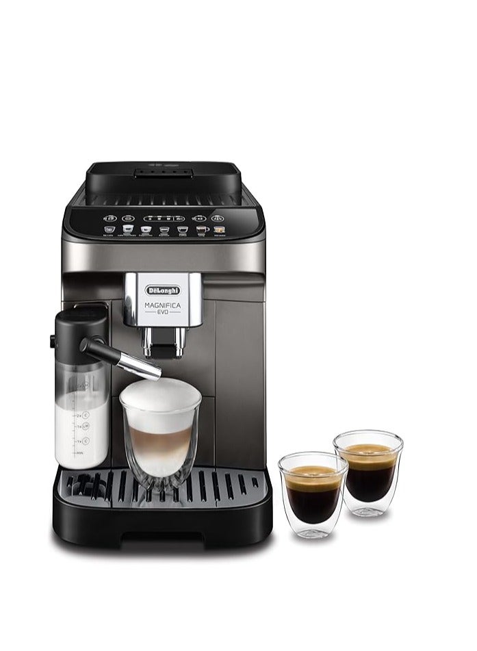 De'Longhi DE'LONGHI Coffee Machine MAGNIFICA EVO Fully Automatic Bean to Cup Coffee Machine, 9+ Functions, Ideal for Espresso, Americano, Cappuccino, Latte, Macchiato & Many More Coffee Recipes ECAM290.81.TB 