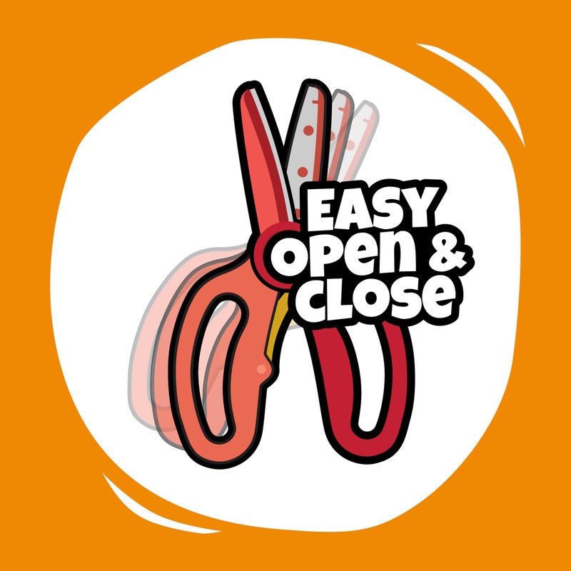 Fiskars Training Scissors for Preschoolers Ages 3+, Small Kids Safety Scissors with Training Lever, Easy to Use, Preschooler Art Supplies, Back To School, Red - Image 4
