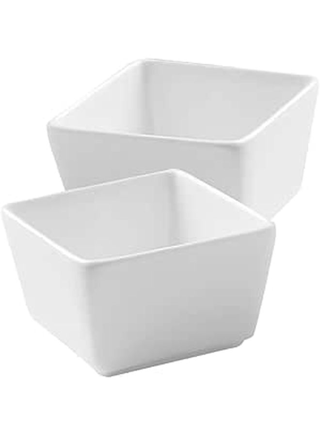 2 Pcs Porcelain Sugar Cube Bowls For Dipping Sauces Seasonings Appetizers Home Picnics Barbecues - Image 1