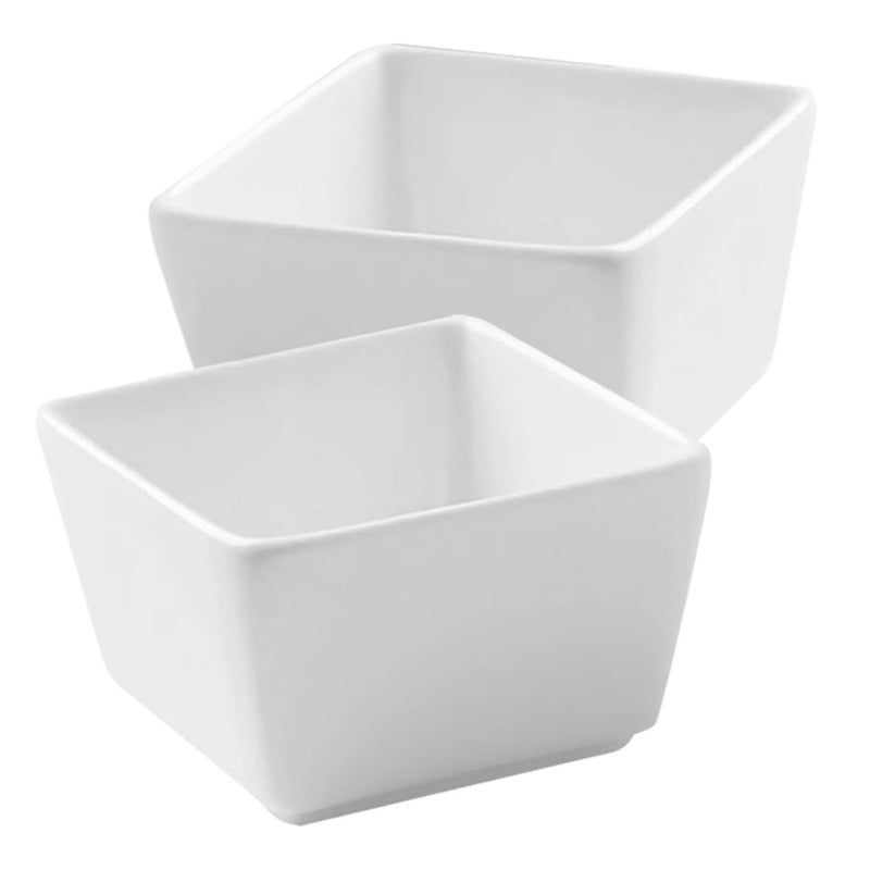 2 Pcs Porcelain Sugar Cube Bowls For Dipping Sauces Seasonings Appetizers Home Picnics Barbecues - Image 2
