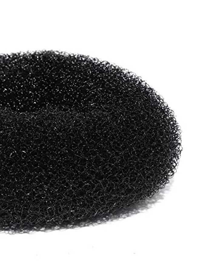 CHRONEX Pack of 1 Donut Ring Bun Medium Size Hair Accessory, Black - Image 3