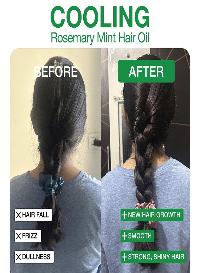 Soulflower Rosemary Hair Oil with Mint | Hair Growth, Hair Fall Control, Dandruff & Split Ends | With Amla, Argan, Castor Oil | Cooling Scalp for Men & Women | 100% Natural & Organic | 120ml - Image 5