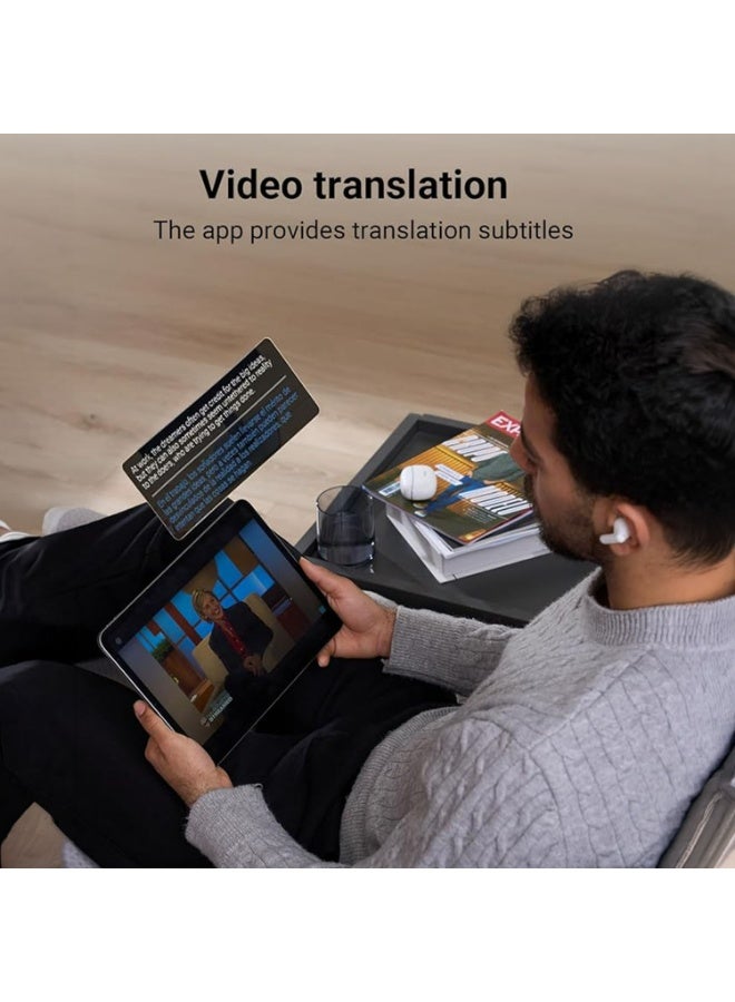 Timekettle Polypal P1 AI Translator Earbuds – 7-in-1 Real-Time Language Translation Device with 138 Languages & Accents, Live Subtitles, AI Summary, ANC Noise Cancellation, Bluetooth 5.3 Wireless Earbuds for Travel & Business - Image 5
