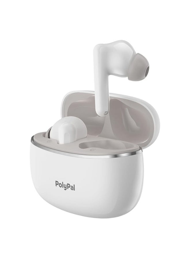 Timekettle Polypal P1 AI Translator Earbuds – 7-in-1 Real-Time Language Translation Device with 138 Languages & Accents, Live Subtitles, AI Summary, ANC Noise Cancellation, Bluetooth 5.3 Wireless Earbuds for Travel & Business - Image 1
