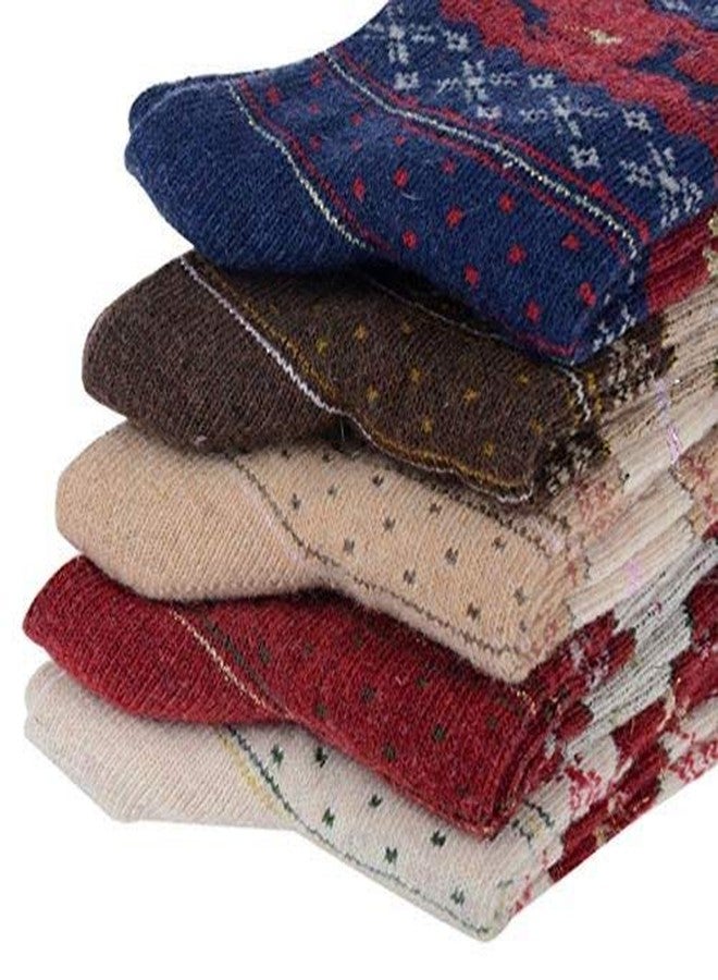 Malvina Girl's Winter Socks without Thumb (Multicolour, Free Size) -Set of 3 - Image 2