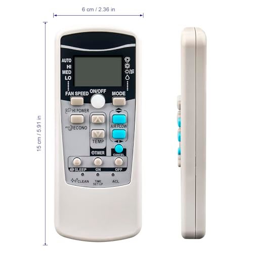 AULCMEET RKW502A200A RKW502A200 Replace AC Remote Control Compatible with Mitsubishi Air Conditioner RMA502A001 RKW502A200B RKX502A001C RKX502A007B RLA502A701R RLA502A700C RLA502A700K RLA502A701l RKW502A200D - Image 4