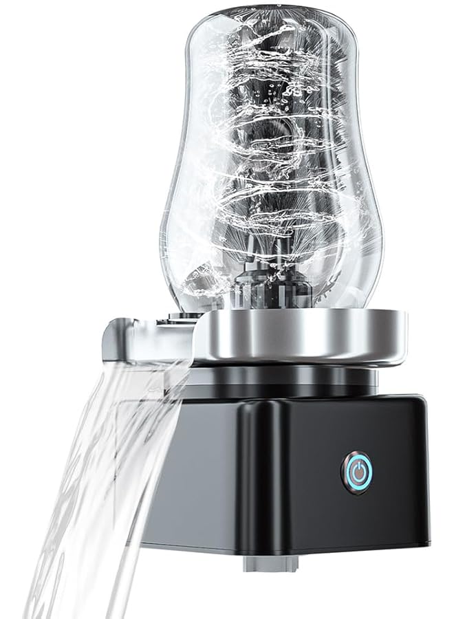 غسالة أكواب من الفولاذ المقاوم للصدأ للمطبخ، غسالة أكواب احترافية، ملحقات غسالة زجاجات المطبخ، غسالة أكواب سريعة للحوض، مثالية للمطابخ المنزلية، والحانات، والمقاهي - Image 1