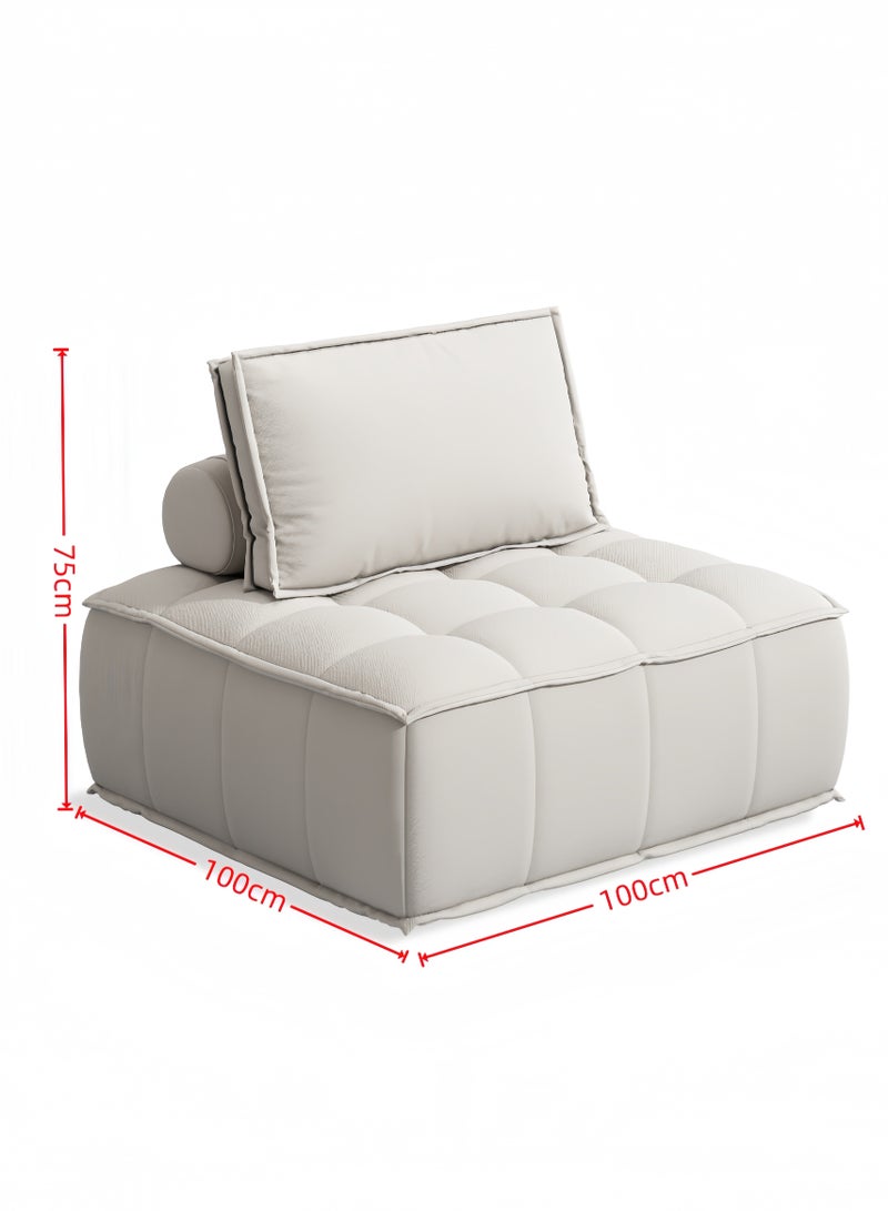 Amoyls 100*100*75cm Modern Elastic Furniture Sofa with Comfort Cushions - Durable Minimalist Design for All Spaces - Image 2