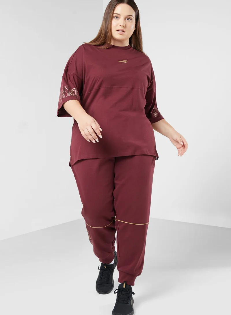 PUMA Power Deco Glam High-Waist Sweatpants