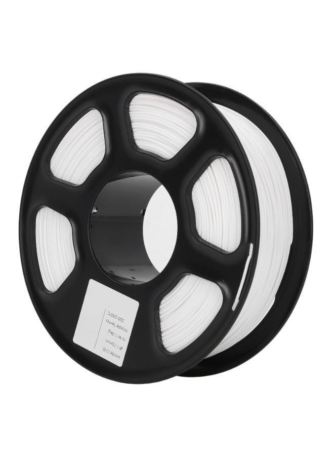 شابية خيوط طابعة ثلاثية الأبعاد PETG، 1.75 مم، الوزن الصافي 1 كجم، مادة تشبه الحجر، درجة حرارة الطباعة 220-255 درجة مئوية، محكمة الغلق بالتفريغ، مادة طباعة ناعمة الجودة، تناسب معظم طابعات FDM ثلاثية الأبعاد - أبيض - Image 3