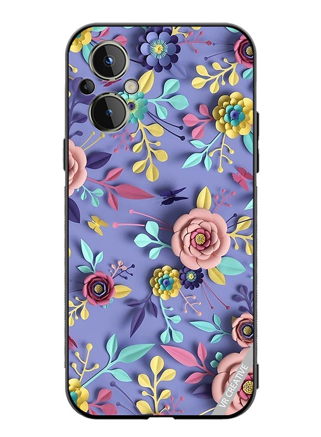 VR CREATIVE Protective Case Cover For OnePlus Nord N20 5G Flower Design Multicolour - Image 1