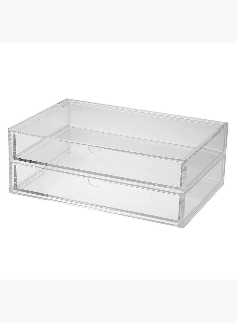 MUJI Clear Drawer Stationery Desktop Organizer