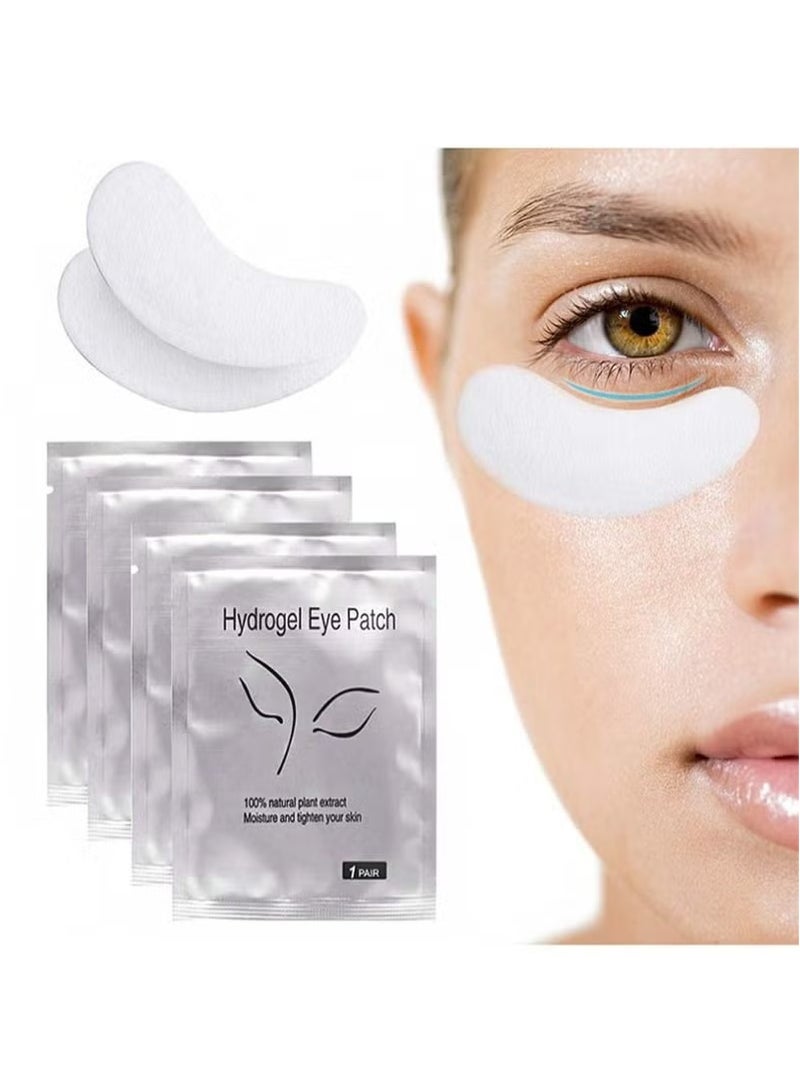 HaLunhi Under Eye Gel Pad Eyelash Extension Pads No Shedding DIY False Eyelash Extension Makeup Eye Gel Patches (50 Pack) - Image 1