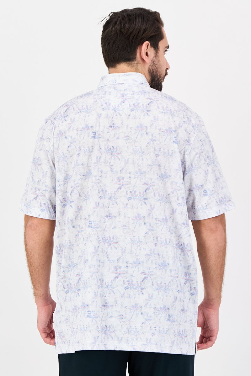 Greg Norman Men Sportswear Fit Short Sleeve Outdoor Polo Shirt, Multicolor - Image 3