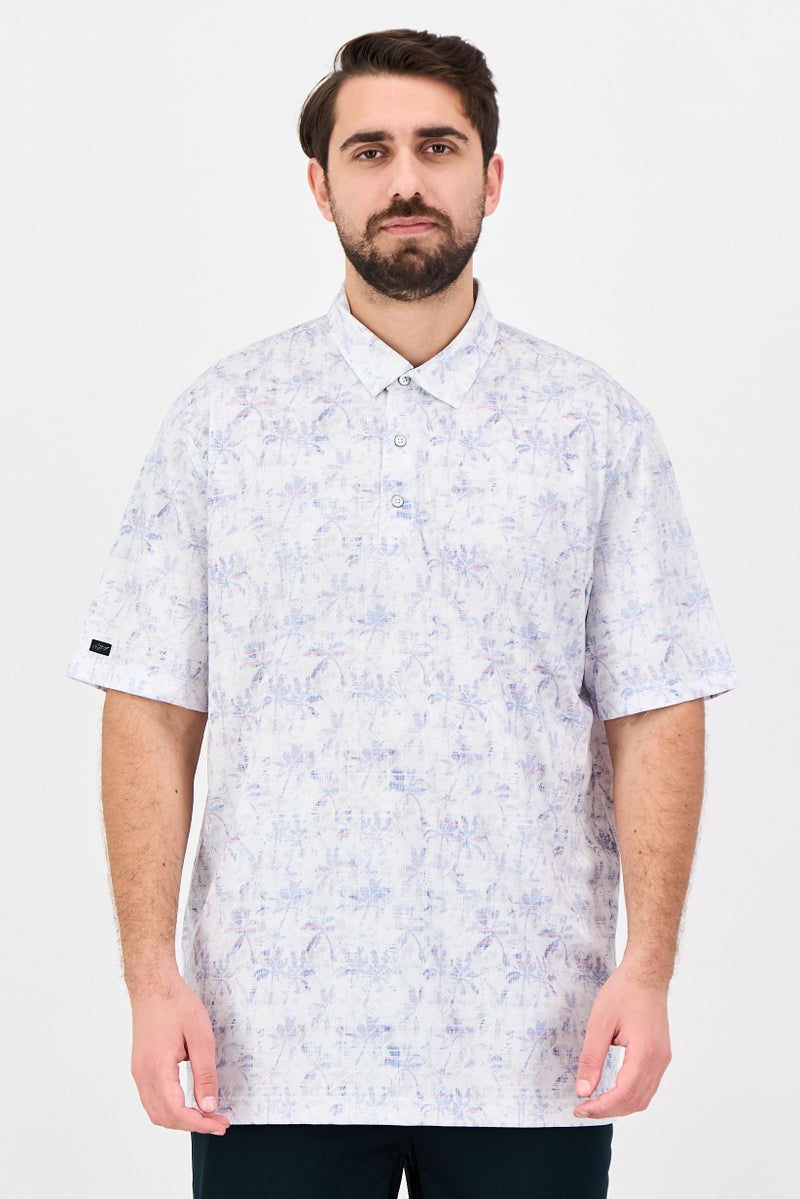 Greg Norman Men Sportswear Fit Short Sleeve Outdoor Polo Shirt, Multicolor - Image 1