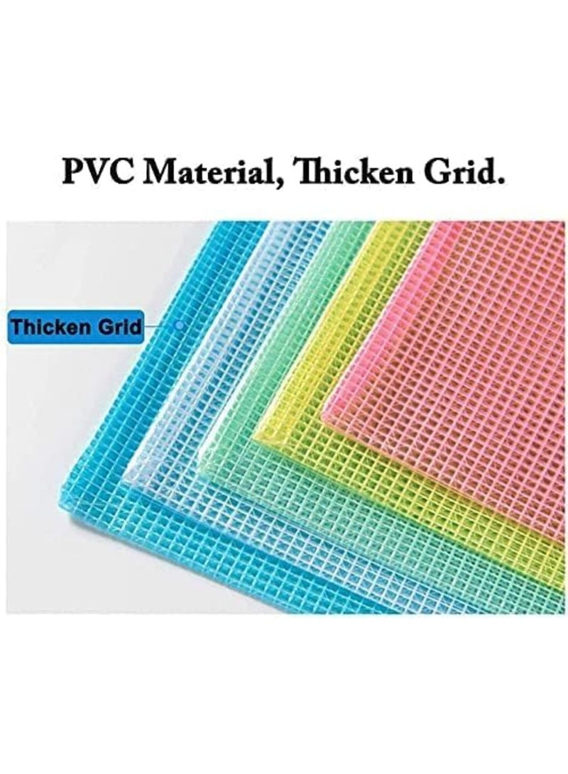 10 قطع أكياس ملفات بسحاب، حقيبة بسحاب، حقيبة مستندات PVC، مجلدات بسحاب، حقيبة إيصالات، منظم للمكتب والمدرسة والمنزل والسفر، 13.4 × 9.4 بوصة - Image 5