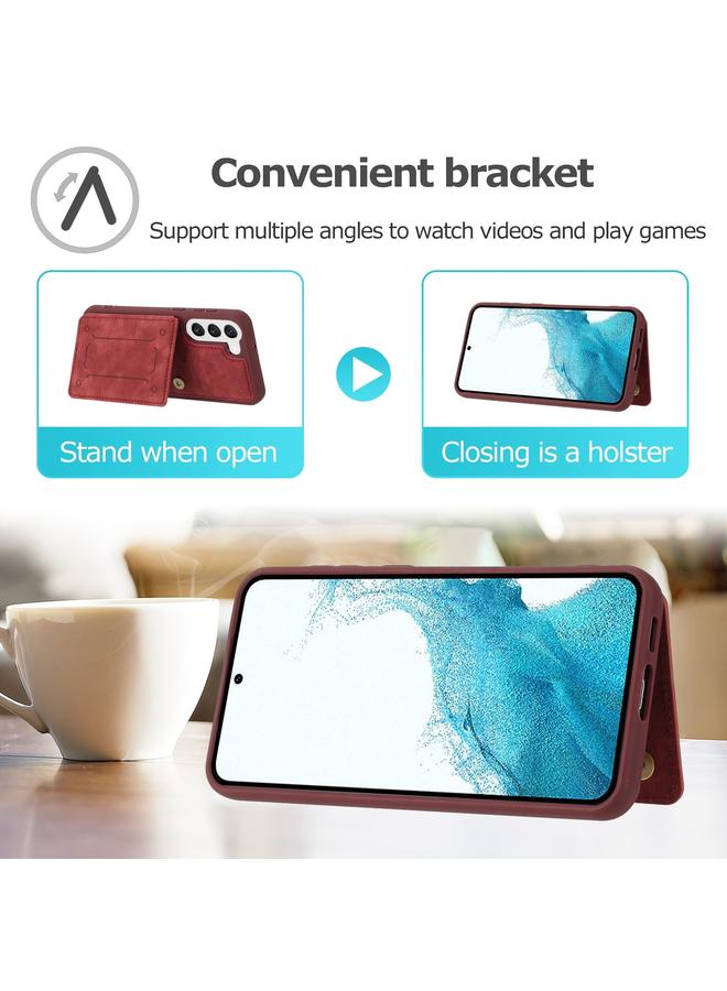 اس-توب جراب لهاتف Samsung Galaxy S22 5G Dream غطاء خلفي مغناطيسي مع محفظة للبطاقات - Image 4