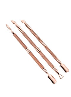 Kanza Cuticle Pusher and Cutter Set, Dead Skin Nail Cleaner Tools, Professional Stainless Steel Cuticle Remover, Durable Pedicure Manicure Tools for Fingernails and Toenails.3 Pcs/Set  - Image 5