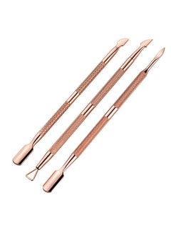 Kanza Cuticle Pusher and Cutter Set, Dead Skin Nail Cleaner Tools, Professional Stainless Steel Cuticle Remover, Durable Pedicure Manicure Tools for Fingernails and Toenails.3 Pcs/Set  - Image 1