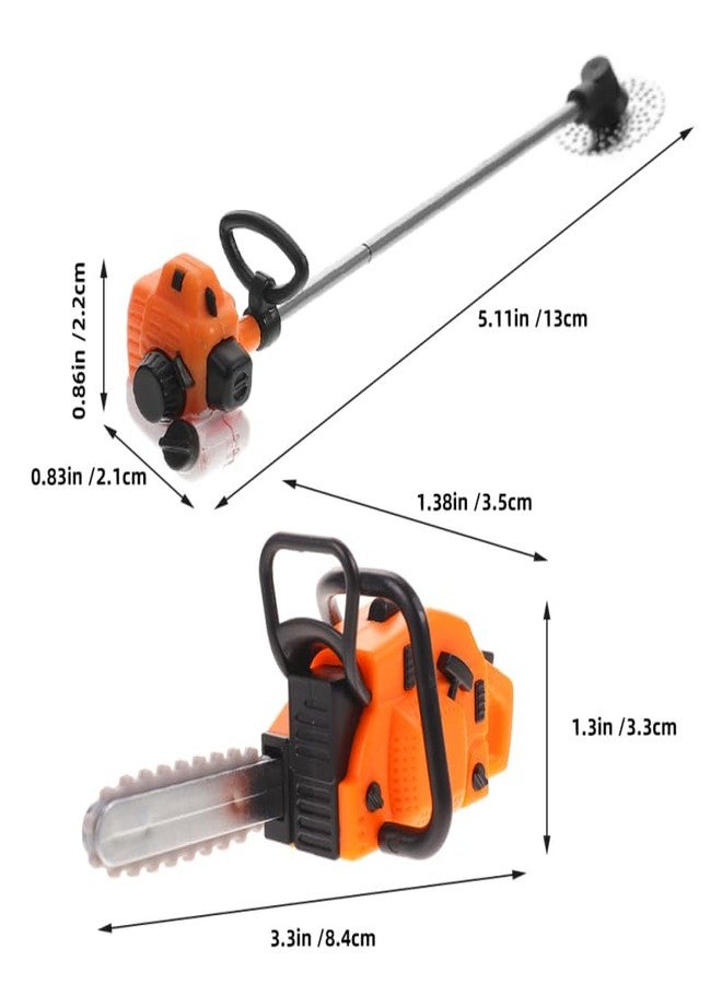 Toddmomy 1 Set of Miniature Chainsaw Dollhouse Toy,Mini Fake Chainsaw Ornament for Dollhouse Fairy Garden Accessories Decoration - Image 4