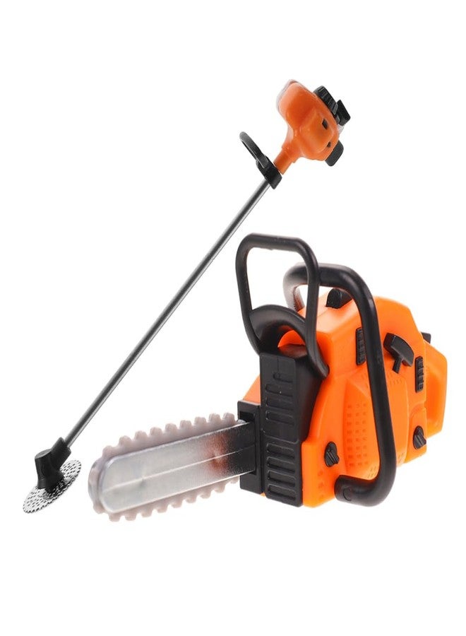 Toddmomy 1 Set of Miniature Chainsaw Dollhouse Toy,Mini Fake Chainsaw Ornament for Dollhouse Fairy Garden Accessories Decoration - Image 1