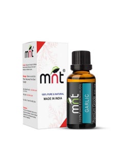 MNT Garlic Essential Oil 100% Pure Natural & Undiluted Therapeutic Grade For Aromatherapy Skin Health Acne & Healthy Hair (15Ml)  - Image 1