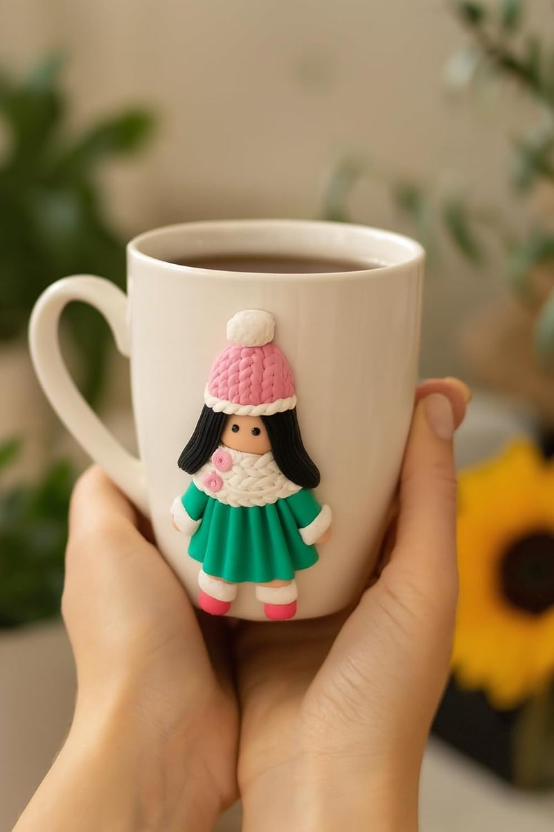 B&D فنجان بوليمر كلاي جذاب بتصميم شتوي - Image 3