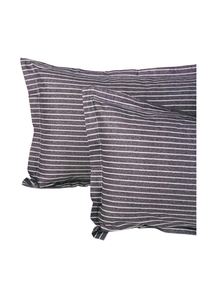 Story at Home Story@Home Leaf Metro Series Elegant Design Bedsheet Set, Purple/White, MT1426  - Image 4