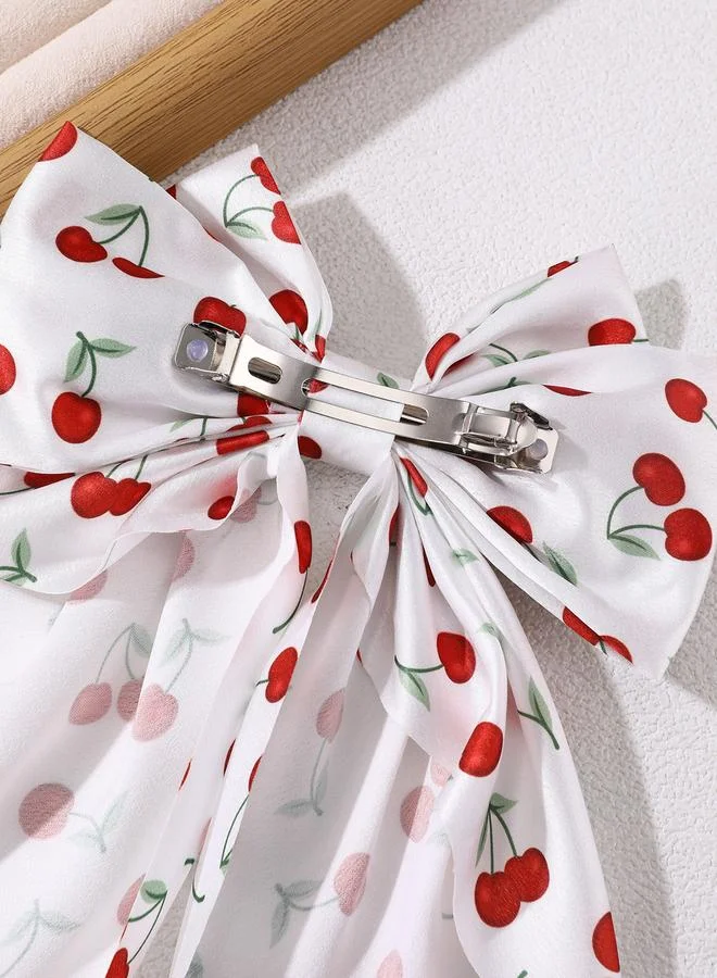 Take Two Take Two Cherry Printed Bow Ribbon Hair