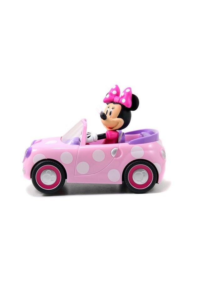 Disney Junior Disney Junior Minnie Mouse Roadster RC Car with Polka Dots, 27 MHz, Pink with White Polka Dots, Standard (97161)  - Image 2