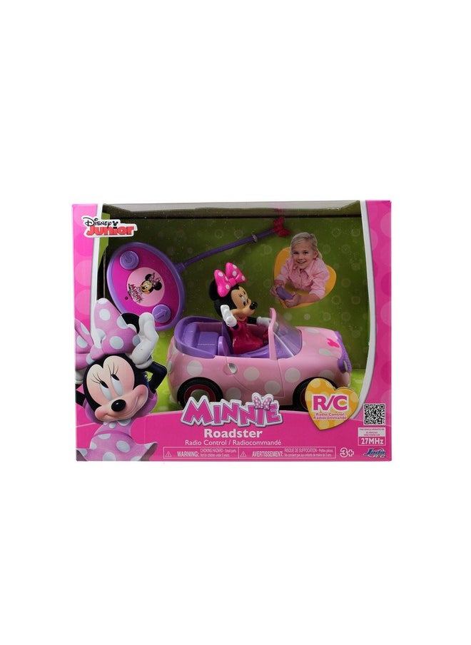 Disney Junior Disney Junior Minnie Mouse Roadster RC Car with Polka Dots, 27 MHz, Pink with White Polka Dots, Standard (97161)  - Image 4