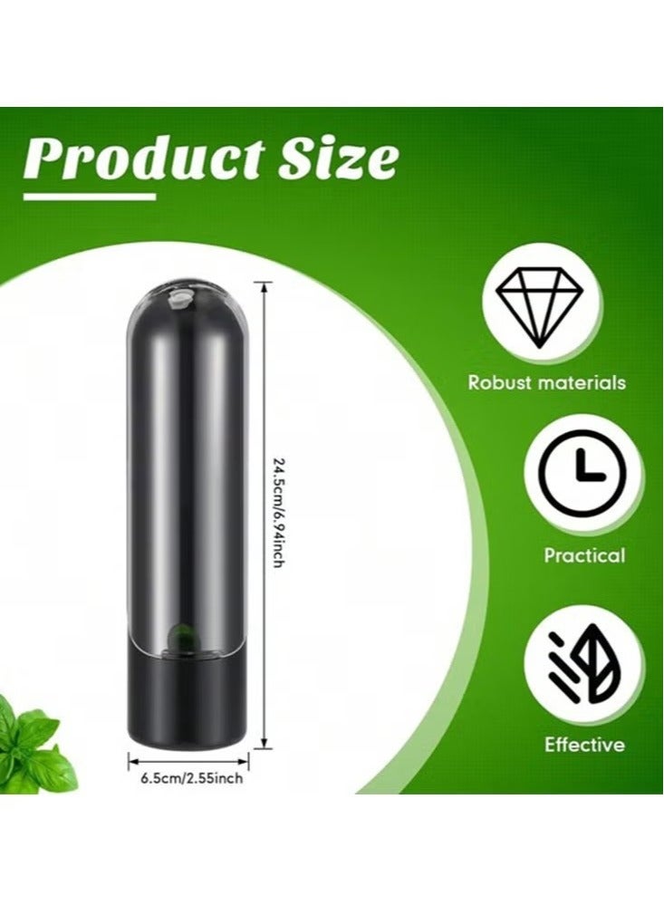 جمورو حافظة أعشاب للثلاجة، حافظة حفظ الأعشاب، زجاجة حفظ الخضروات، حافظة أعشاب طازجة للكزبرة والنعناع والبقدونس، تحافظ على الخضروات طازجة لمدة 2-3 أسابيع - Image 4