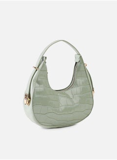 Haute Sauce Green Textured Vegan Leather Handbag  - Image 1