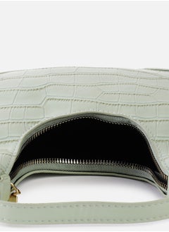 Haute Sauce Green Textured Vegan Leather Handbag  - Image 3