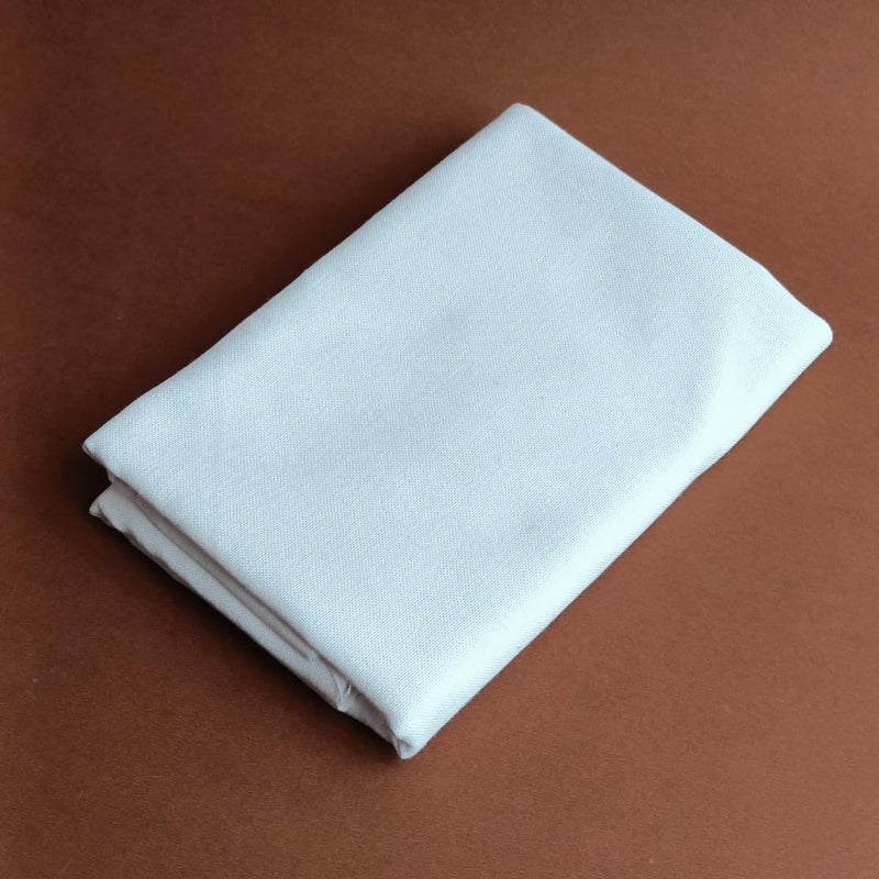 ZUCHI Premium Casement Embroidery Fabric Off White Half Meter (50x147 cm) | Medium Weight Fabric for Hand Embroidery, Needlework, Pouch, Cushion Cover DIY Crafts, Smooth Weave for Clean Stitches - Image 4