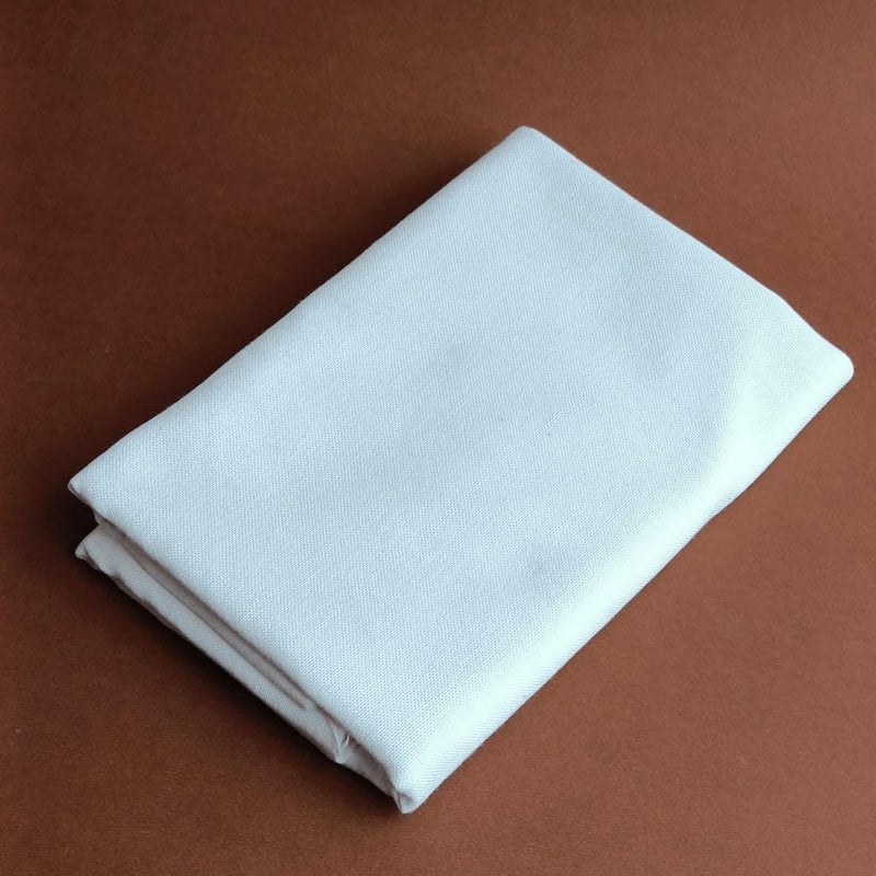 ZUCHI Premium Casement Embroidery Fabric Off White Half Meter (50x147 cm) | Medium Weight Fabric for Hand Embroidery, Needlework, Pouch, Cushion Cover DIY Crafts, Smooth Weave for Clean Stitches - Image 1