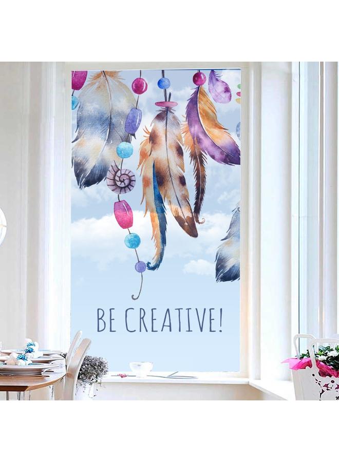 Bluejw 45*58cm Semi-transparent Glass Electrostatic Stickers Home Frosted Window Film Bathroom Bathroom Glass Sliding Door And Window Stickers - Image 1